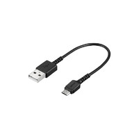 BUFFALO BU2AMBS15BK USB2.0 A to microBラバーブッシュスリムケーブル1.5m (BU2AMBS15BK)画像