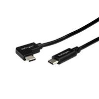 StarTech L型USB-Cケーブル 1m USB Type-C(オス/ストレート) – USB Type-C(オス/L型) 逆差し可能 USB 2.0準拠 (USB2CC1MR)画像