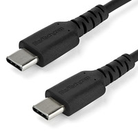 StarTech 2m USB Type-C ケーブル ブラック USB 2.0準拠データ&充電ケーブル (RUSB2CC2MB)画像