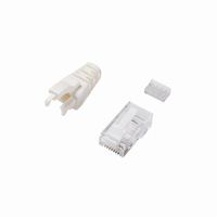 BUFFALO BLAC5EC10 Cat5e対応LANコネクター+カバー付10個入 (BLAC5EC10)画像